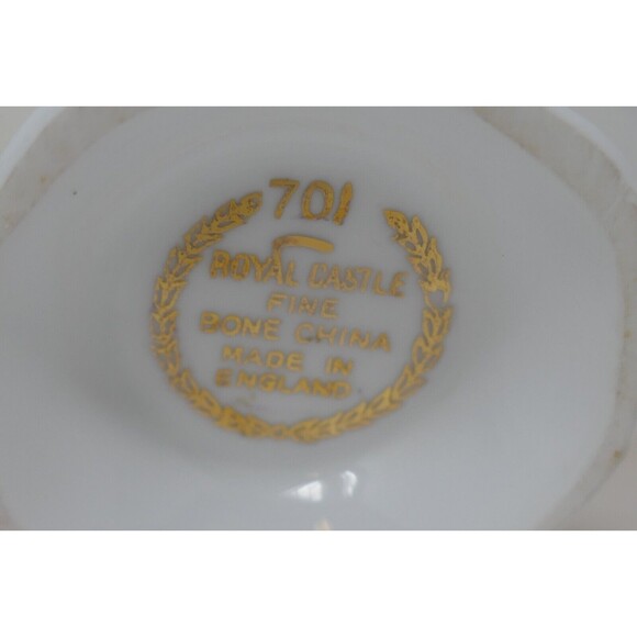 Royal Castle Fine Bone China Tea Cup & Saucer #701 - Picture 13 of 13